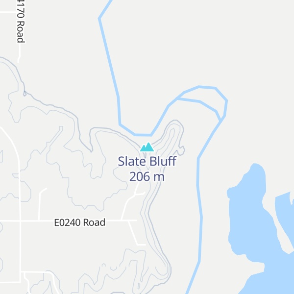 Map of Slate Bluff