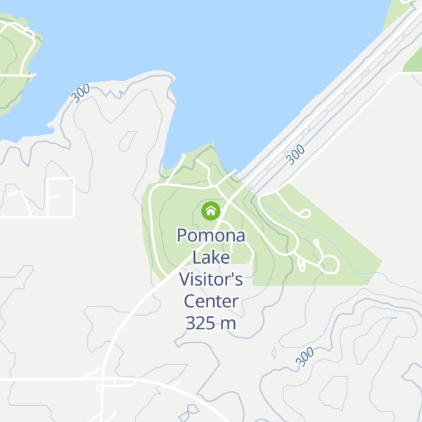 Map of Pomona Lake Visitor's Center