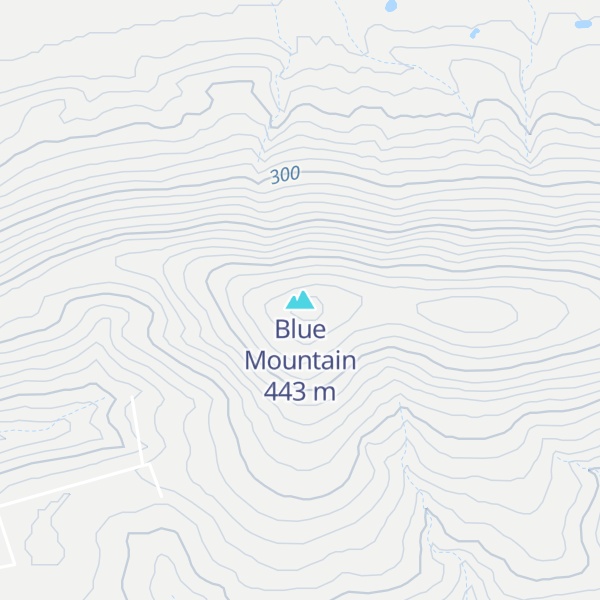 Map of Blue Mountain