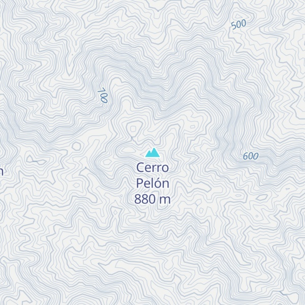 Map of Cerro Pelón