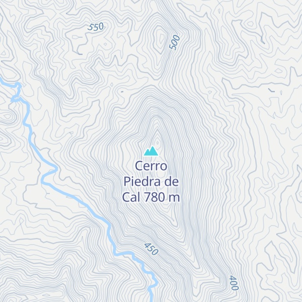 Map of Cerro Piedra de Cal