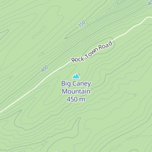 Map of Big Caney Mountain