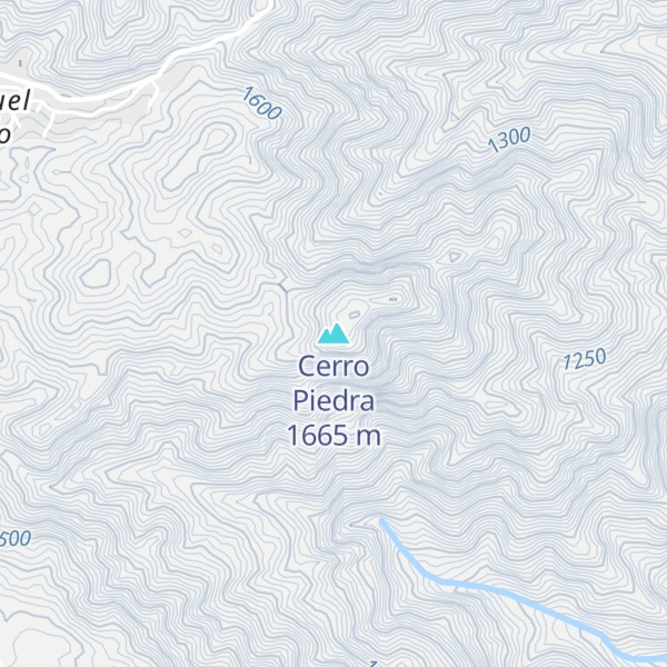 Map of Cerro Piedra