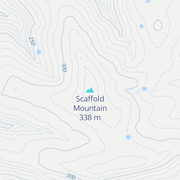 Map of Scaffold Mountain