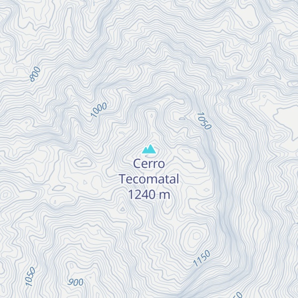 Map of Cerro Tecomatal