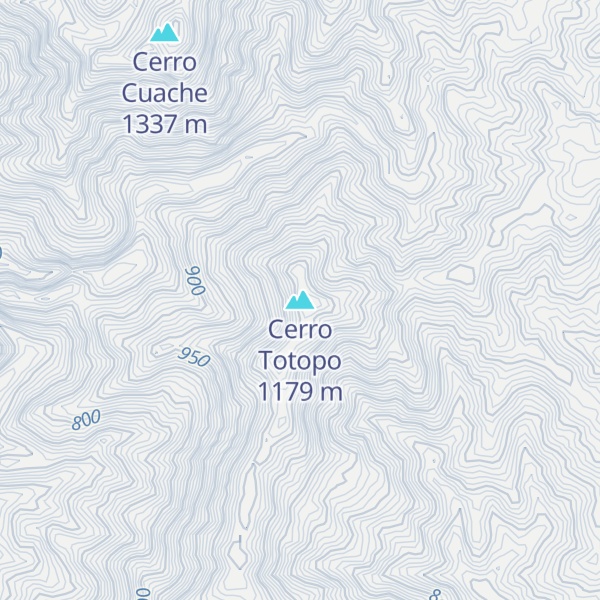 Map of Cerro Totopo