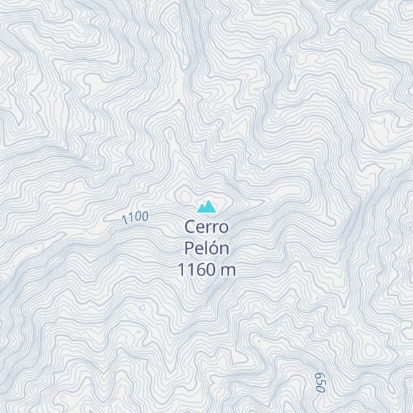 Map of Cerro Pelón