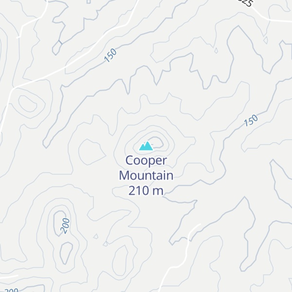 Map of Cooper Mountain