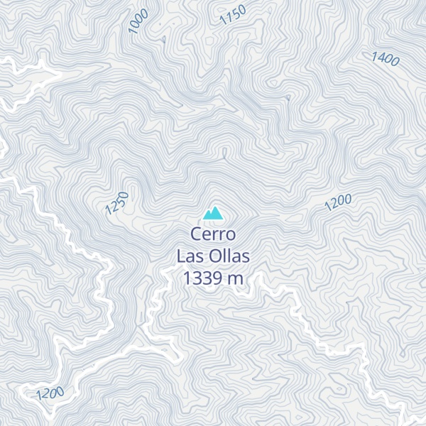 Map of Cerro Las Ollas