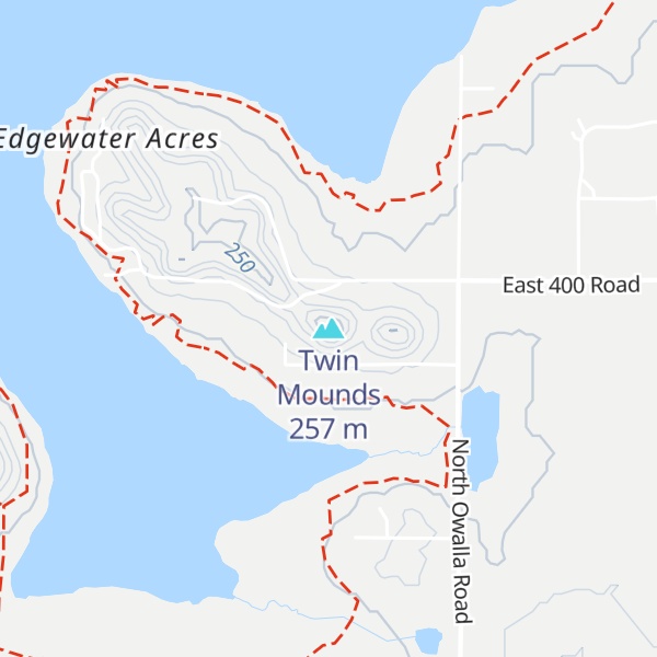 Map of Twin Mounds