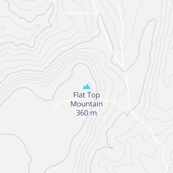 Map of Flat Top Mountain