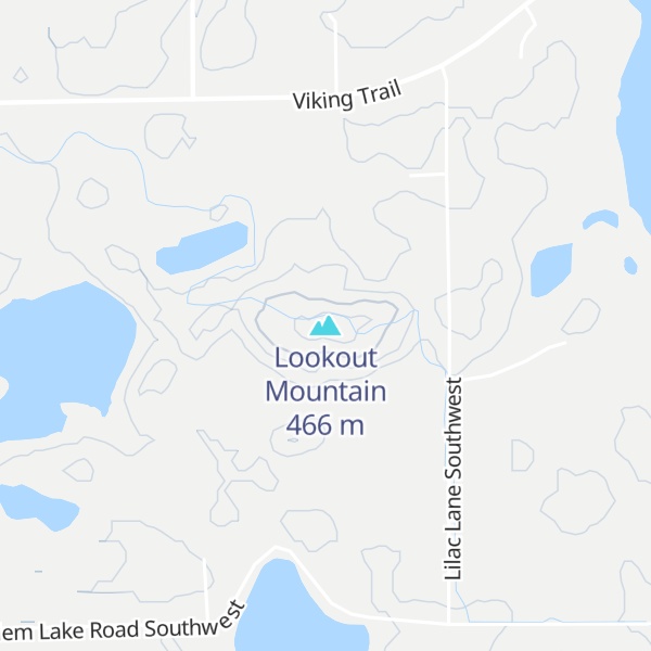 Map of Lookout Mountain