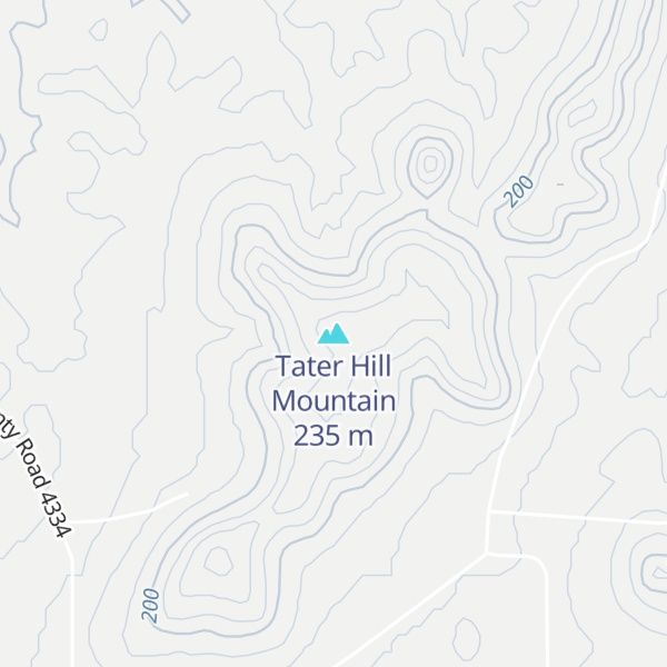 Map of Tater Hill Mountain