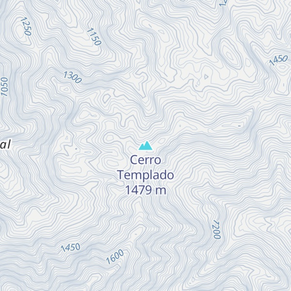 Map of Cerro Templado