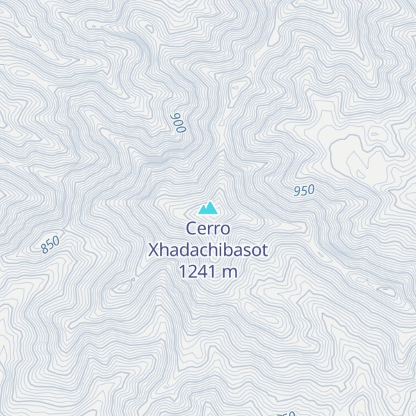 Map of Cerro Xhadachibasot