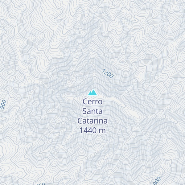 Map of Cerro Santa Catarina