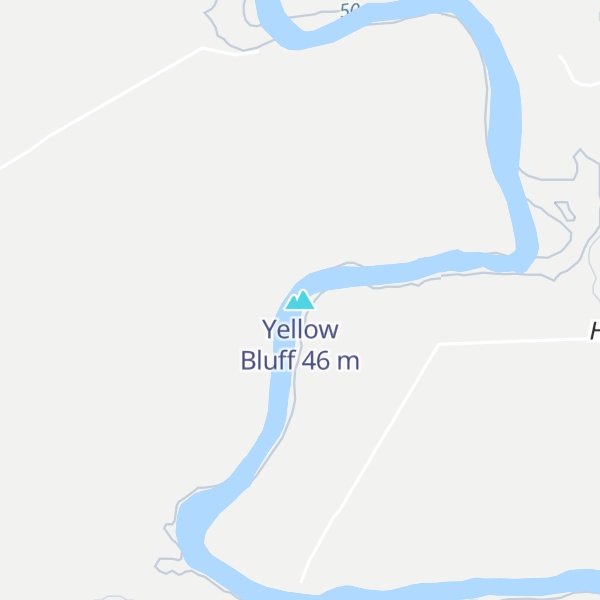 Map of Yellow Bluff