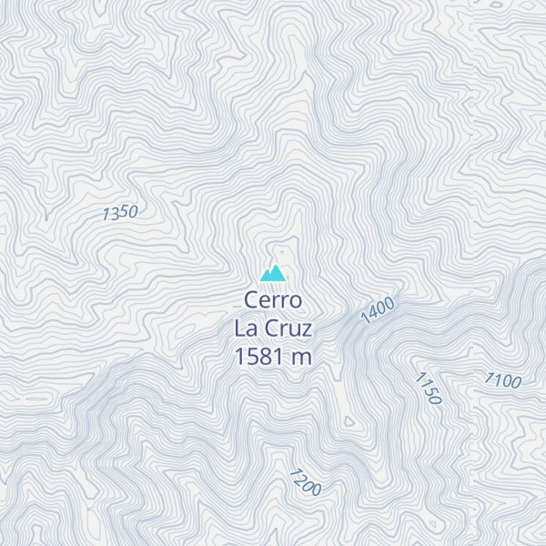 Map of Cerro La Cruz
