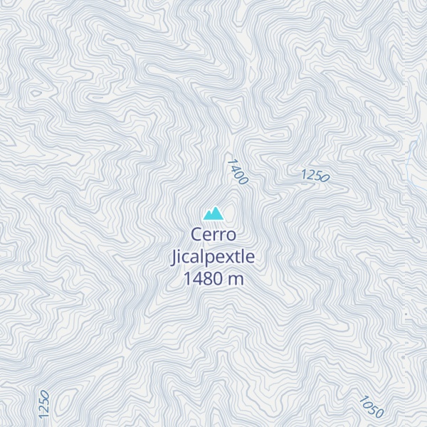 Map of Cerro Jicalpextle