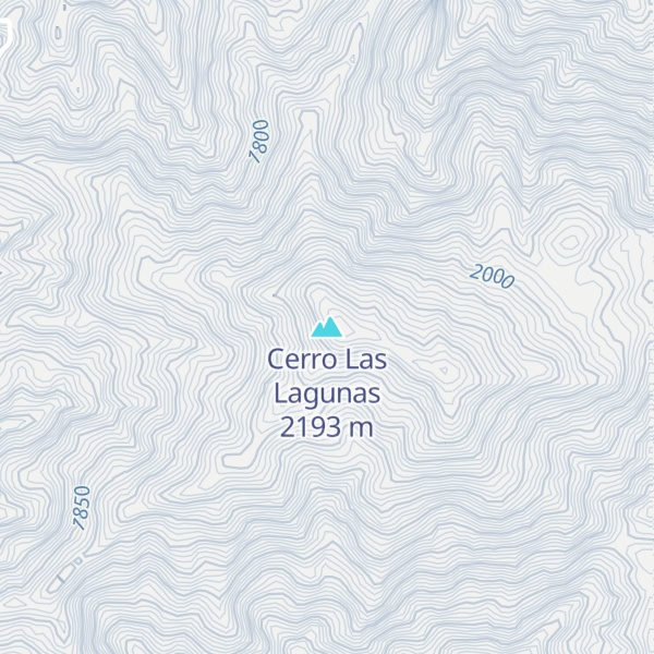 Map of Cerro Las Lagunas