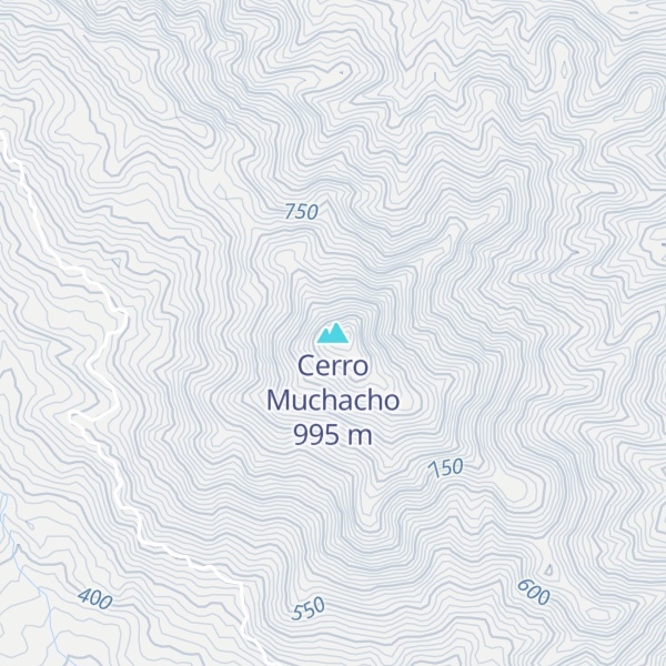 Map of Cerro Muchacho