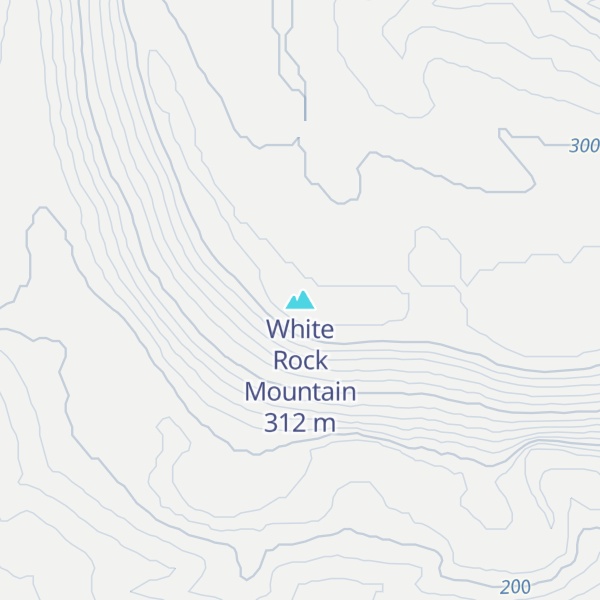 Map of White Rock Mountain