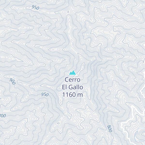 Map of Cerro El Gallo