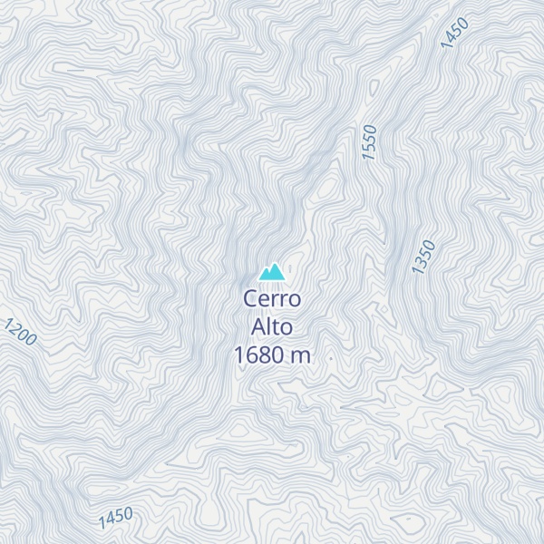 Map of Cerro Alto