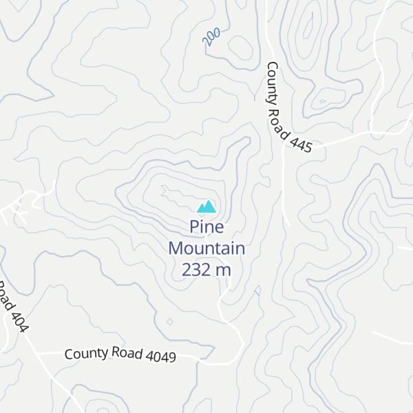 Map of Pine Mountain