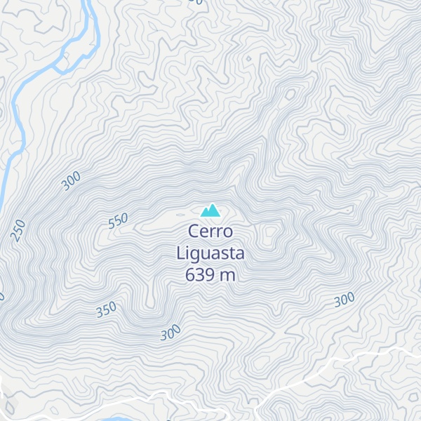 Map of Cerro Liguasta
