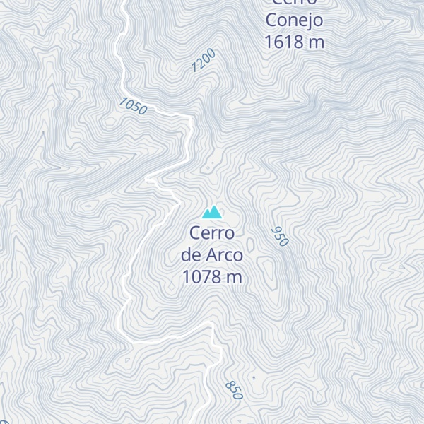 Map of Cerro de Arco