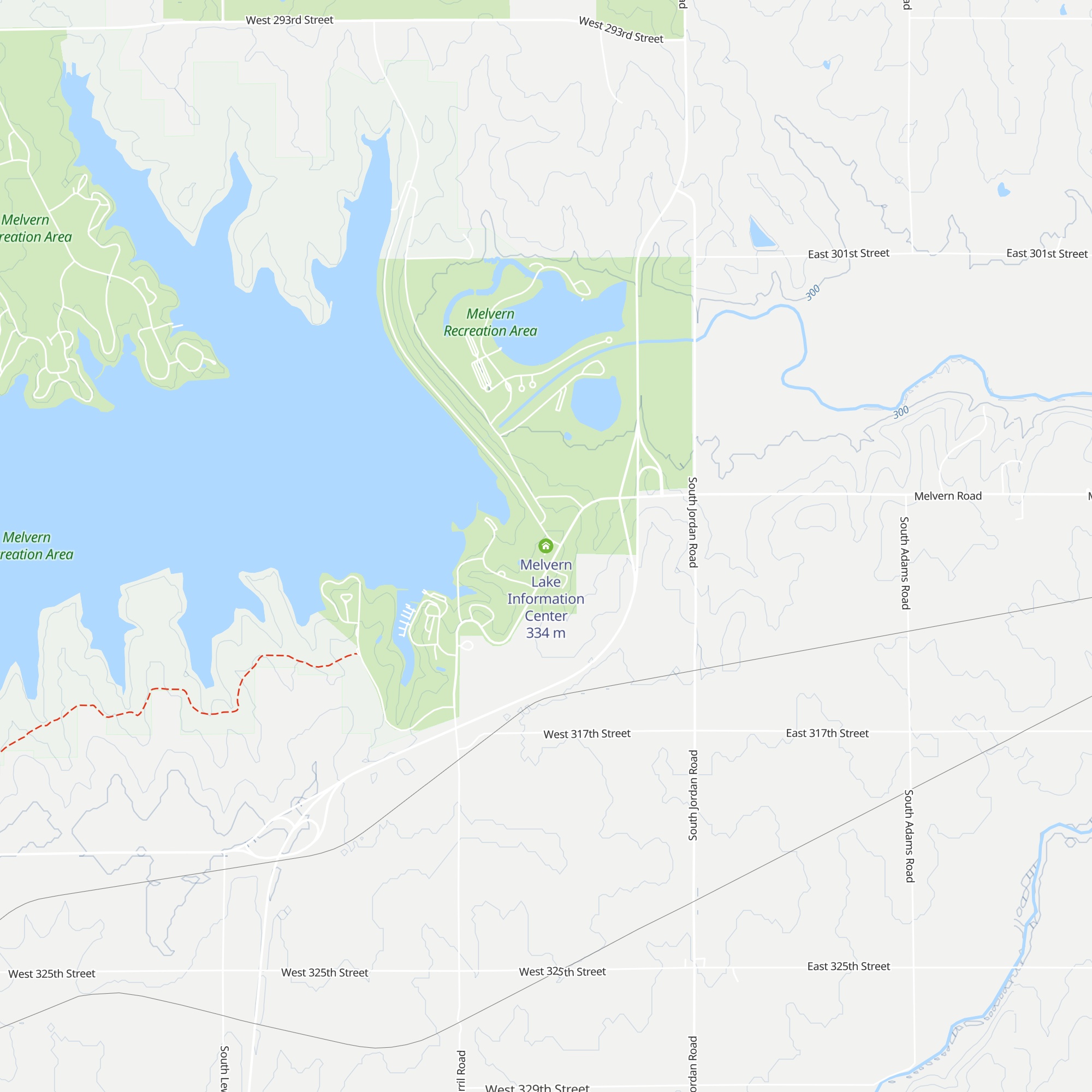 Melvern Lake Information Center map