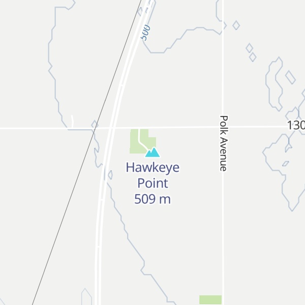 Map of Hawkeye Point
