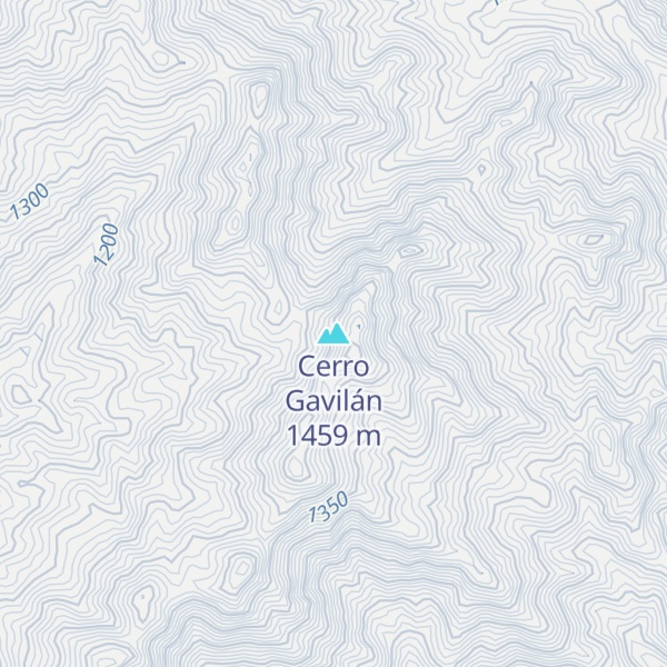 Map of Cerro Gavilán