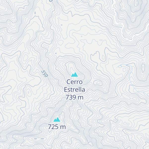 Map of Cerro Estrella