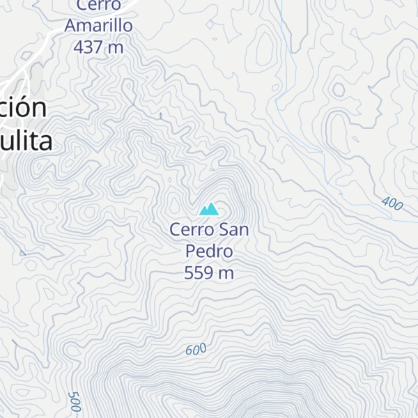 Map of Cerro San Pedro