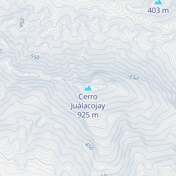 Map of Cerro Juálacojay