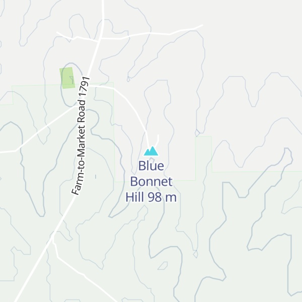 Map of Blue Bonnet Hill