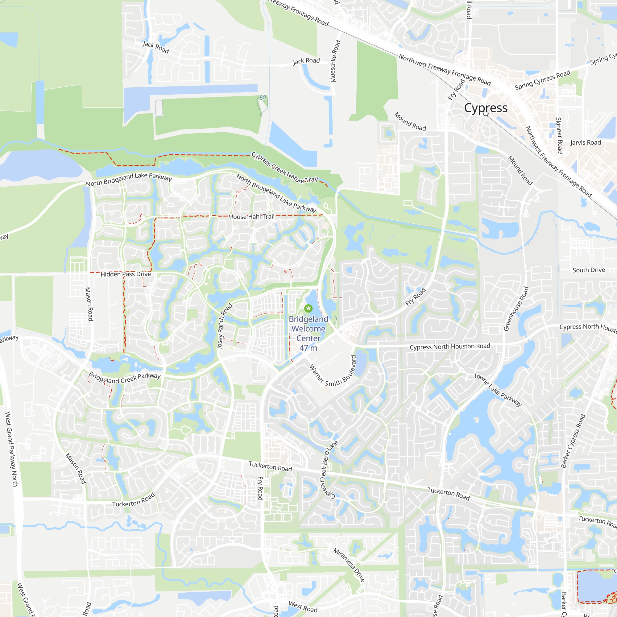 Bridgeland Welcome Center map