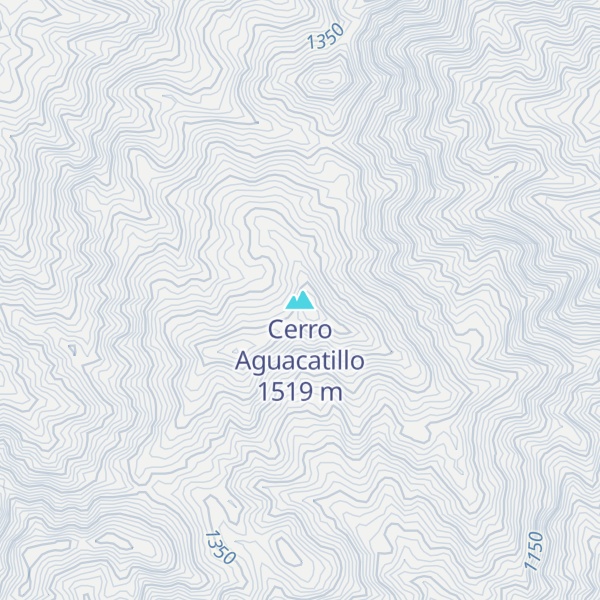 Map of Cerro Aguacatillo