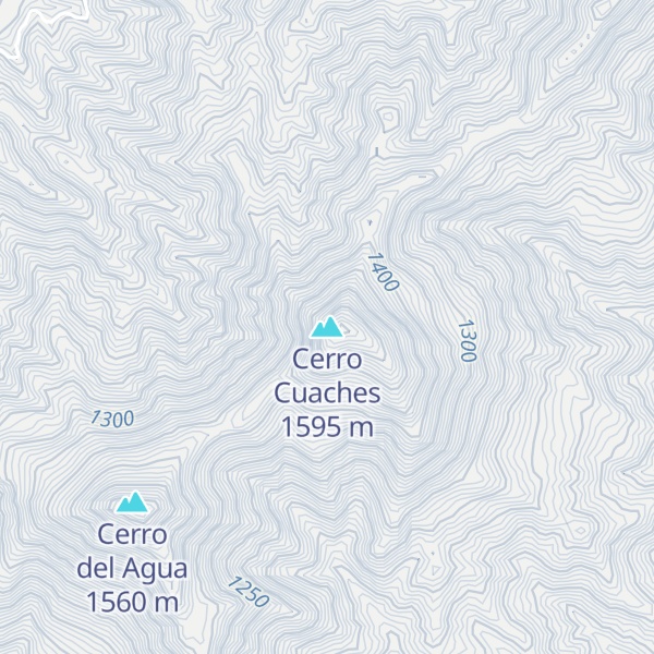 Map of Cerro Cuaches