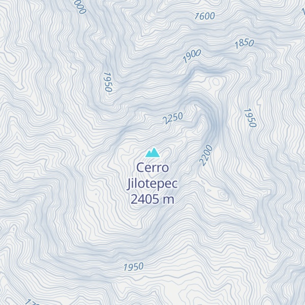 Map of Cerro Jilotepec