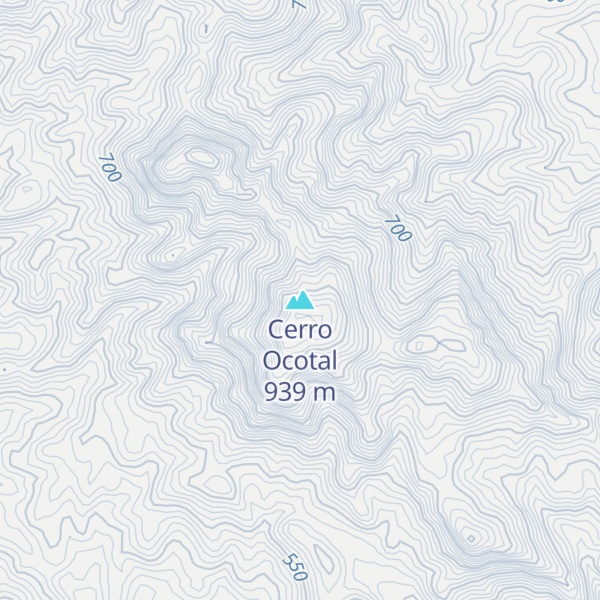 Map of Cerro Ocotal
