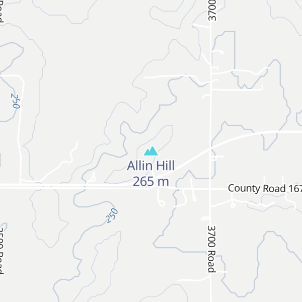 Map of Allin Hill