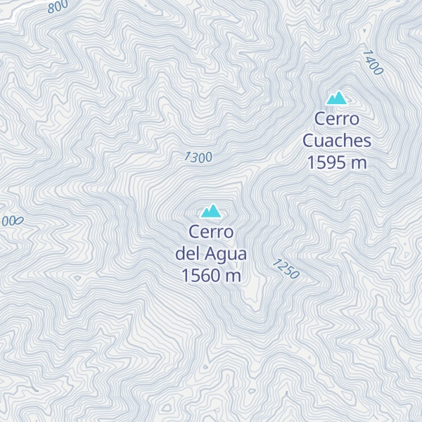 Map of Cerro del Agua