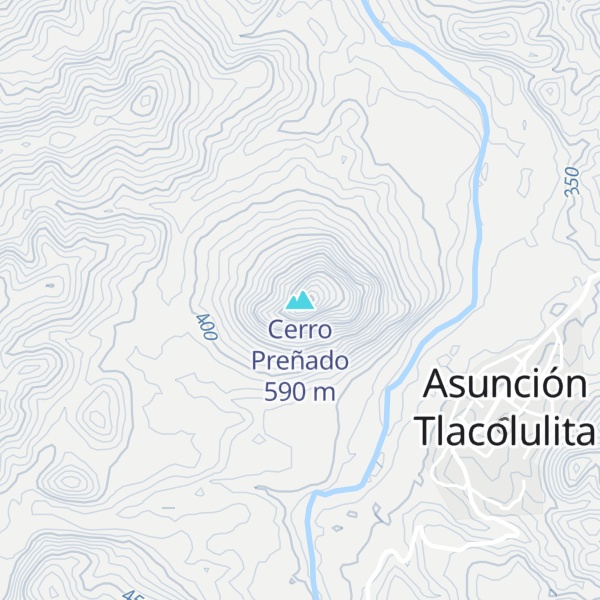 Map of Cerro Preñado