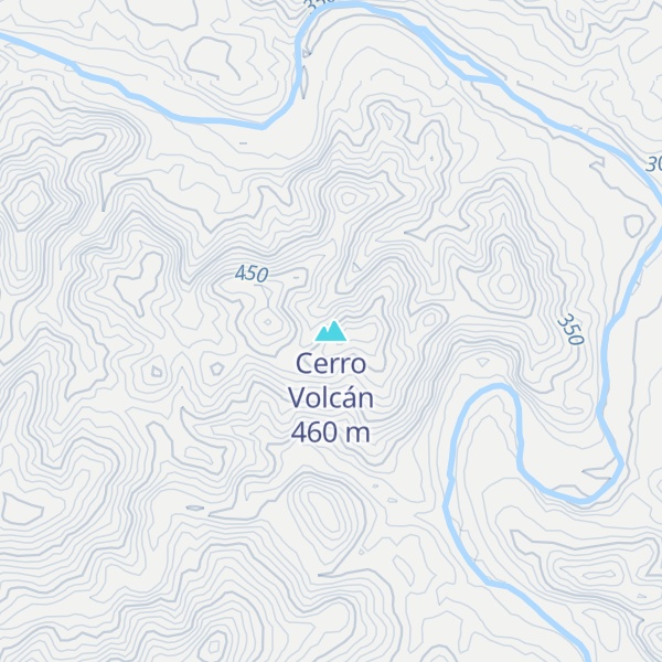 Map of Cerro Volcán