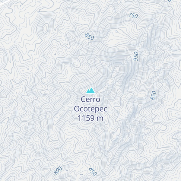 Map of Cerro Ocotepec