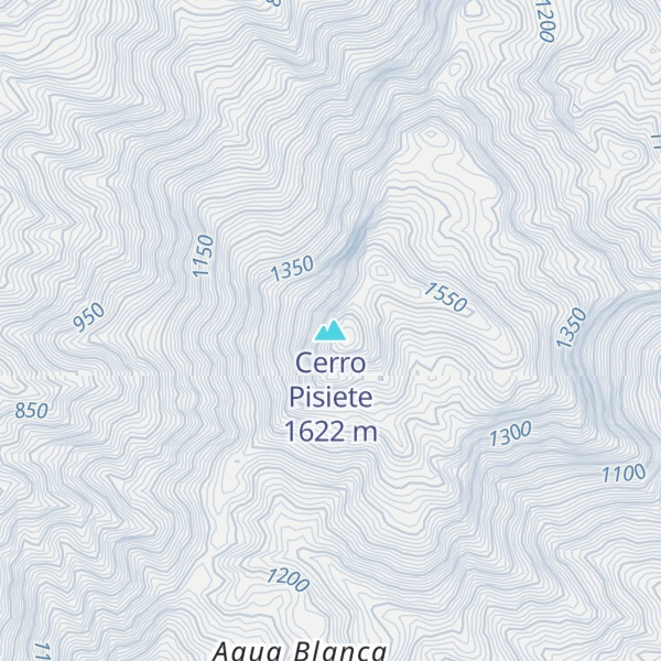 Map of Cerro Pisiete