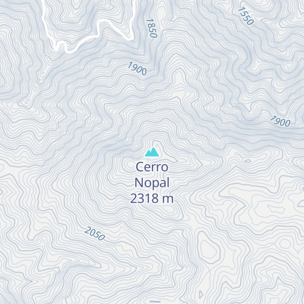 Map of Cerro Nopal